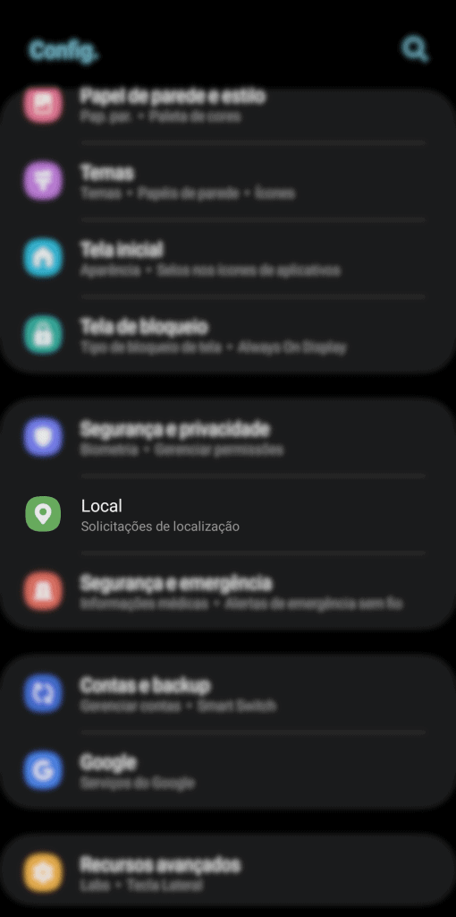 Como encontrar celular android perdido (ou roubado) Configurações de local
