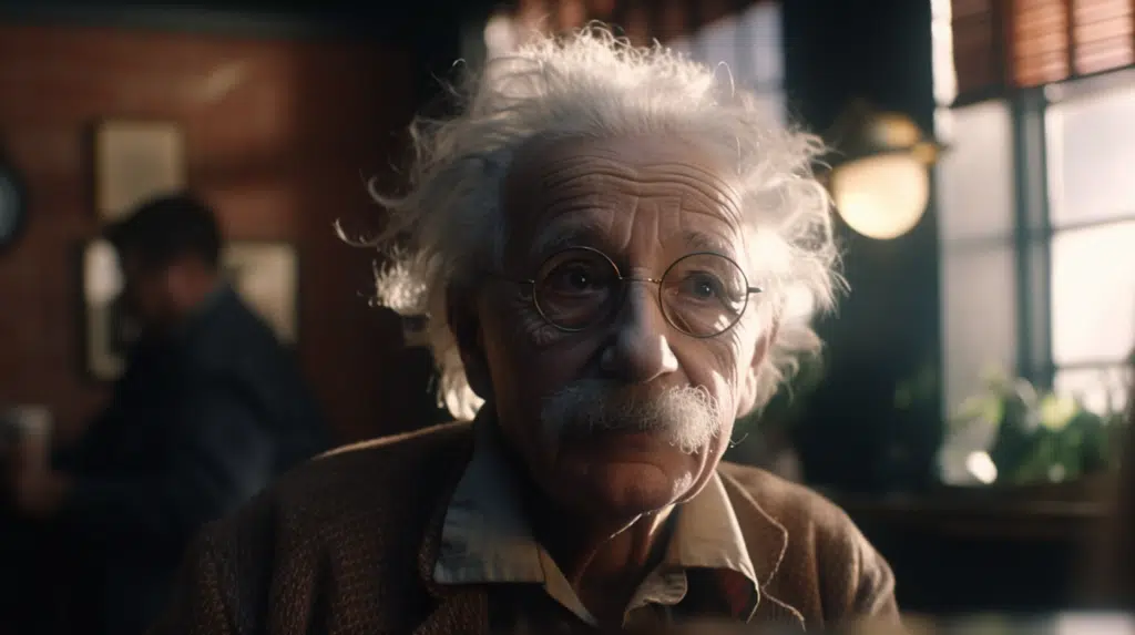 Como criar imagens fotorrealistas com ai no midjourney v5 Foto de albert einstein criada por uma inteligência artificial