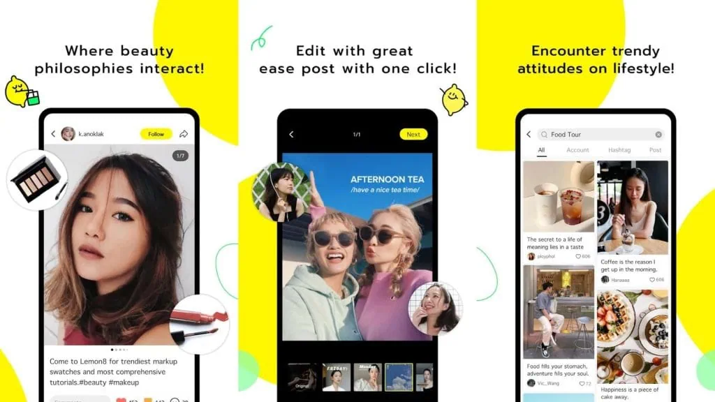 Nova rede social lemon8 mistura o pinterest com o instagram Fotos oficiais do lemon8, aplicativo da bytedance que chegou nos estados unidos este ano.