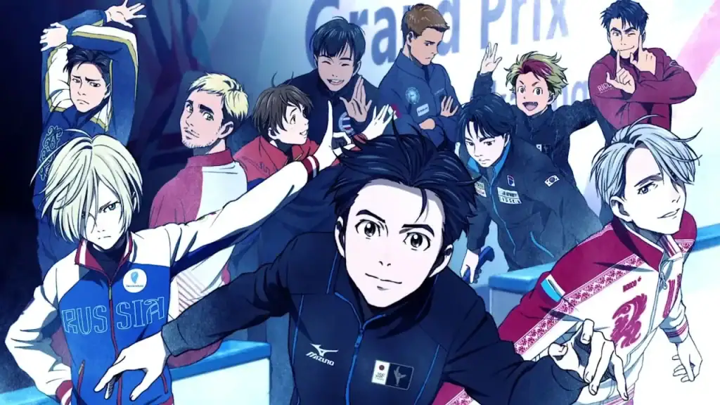 20 animes grátis na crunchyroll para assistir Personagens do anime "yuri on ice".