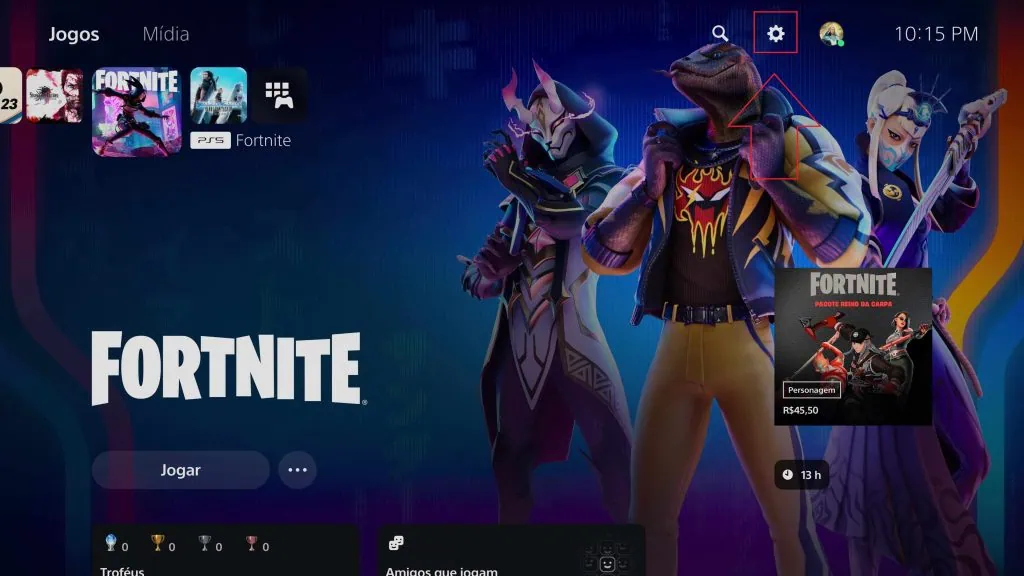 Dicas e truques para você turbinar seu playstation 5 Imagem da tela do playstation 5