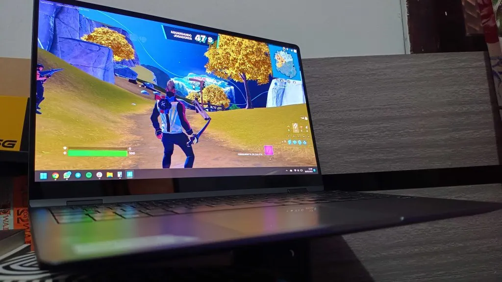 Review: galaxy book3 360 acerta no desempenho e tem boa bateria Fortnite rodando no galaxy book3 360