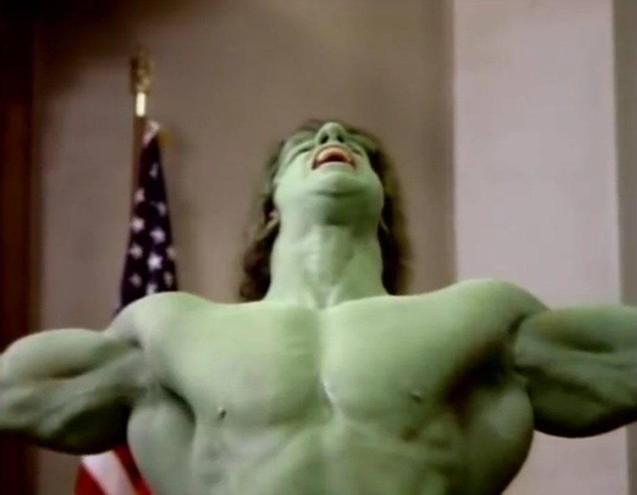 Cena do filme o julgamento do incrível hulk