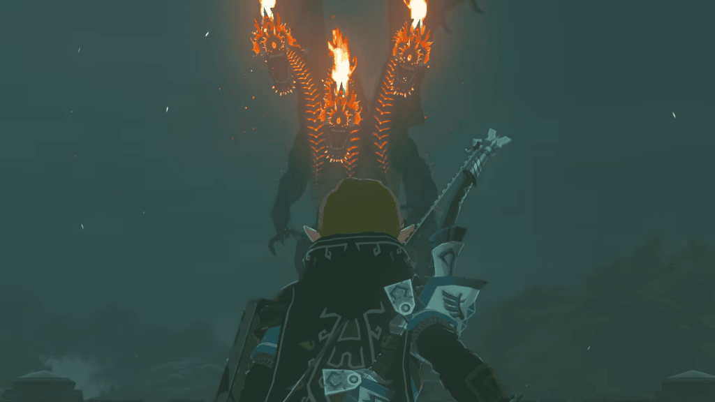 Dicas e truques para dominar tears of the kingdom Link enfrentando um gleeok