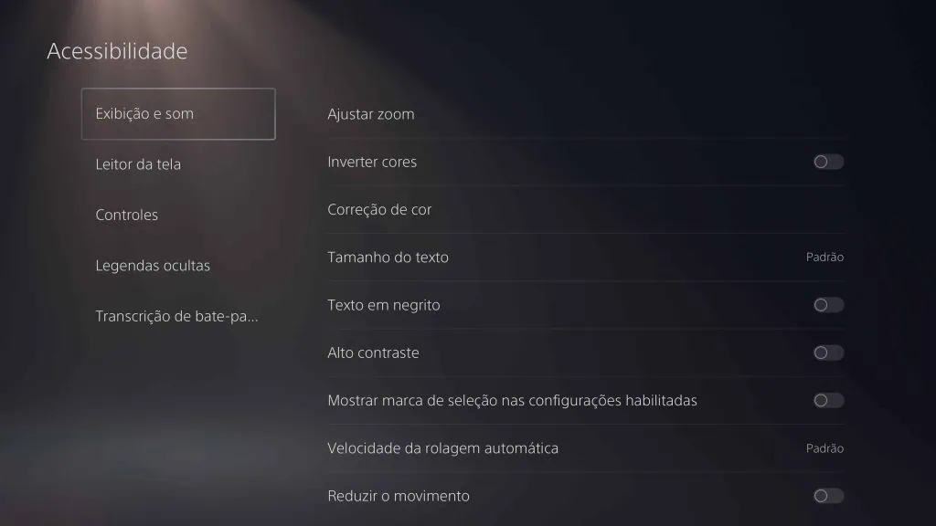 Dicas e truques para você turbinar seu playstation 5 Imagem da tela do playstation 5