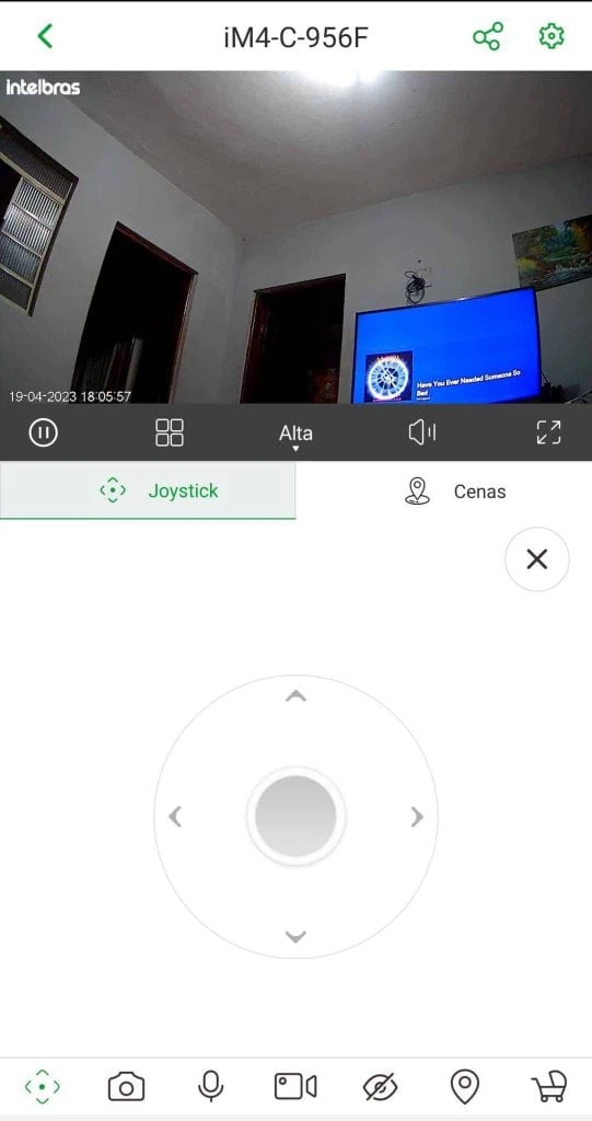 Review: câmera inteligente wi-fi full hd 360° Imagem do aplicativo