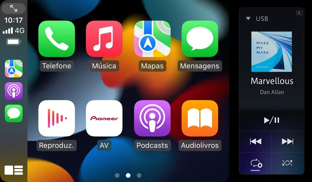 Pioneer lança central multimídia com tela de 9", android auto e mais Interface da central multimídia pioneer dmh-zf8550tv