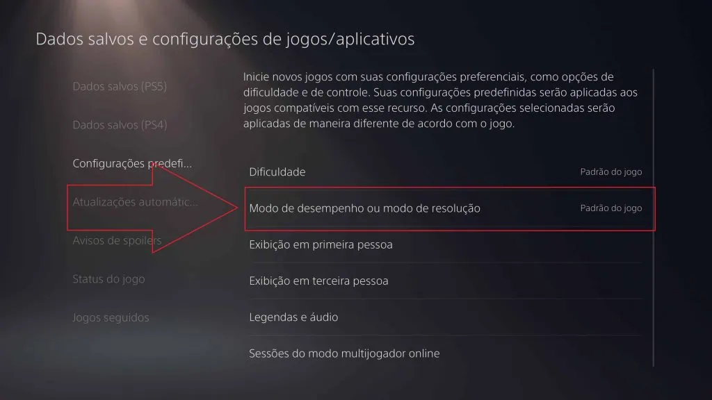 Dicas e truques para você turbinar seu playstation 5 Imagem da tela do playstation 5