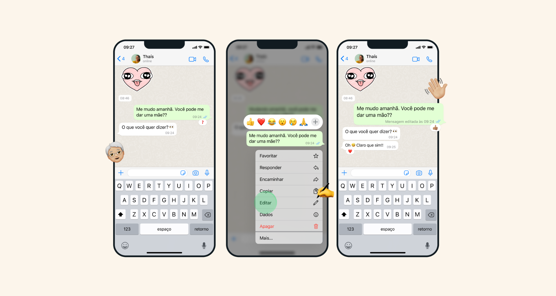 Whatsapp vai deixar você editar mensagens, veja como. Aplicativo da meta confirmou que novidade está chegando "nas próximas semanas" e estará disponível para conversas no privado e em grupos