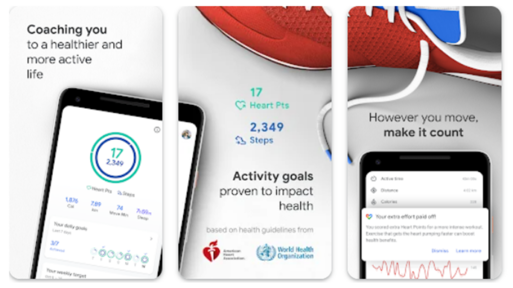 Google fit: monitore suas atividades físicas, registre sua alimentação, acompanhe seu progresso e transforme sua jornada de saúde em um jogo estimulante