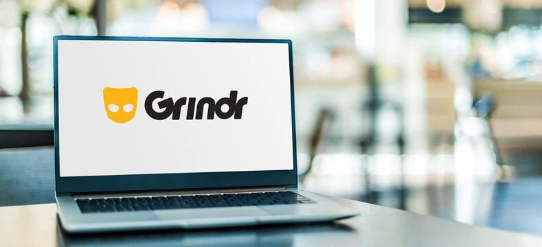 Exemplo do grindr para computador