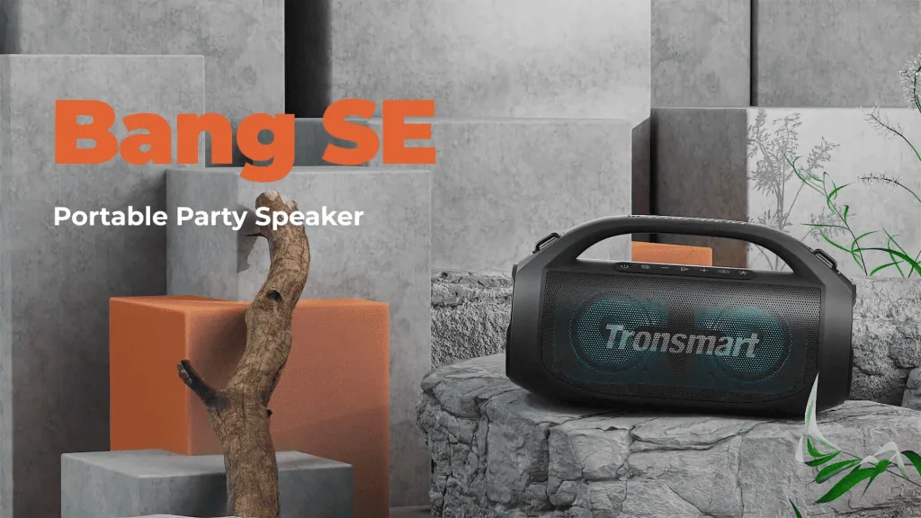 Review: caixa de som tronsmart bang se Review: caixa de som tronsmart bang se. A tronsmart bang se é uma caixa de som portátil que oferece 24 horas de duração de bateria e 20w de potência.