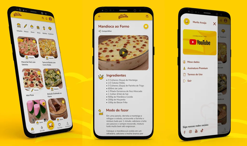 20 apps de receitas para quem ama fazer comida 1. Aplicativo de receitas culinárias com vídeos e ingredientes detalhados.
