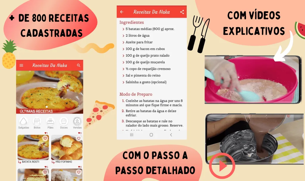 20 apps de receitas para quem ama fazer comida Receitas de culinária com vídeos explicativos e mais de 800 opções cadastradas | showmetech.