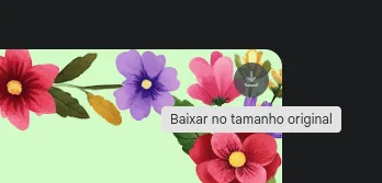 Como usar ia e apps para criar cartão para o dia das mães Baixando uma imagem pelo gemini