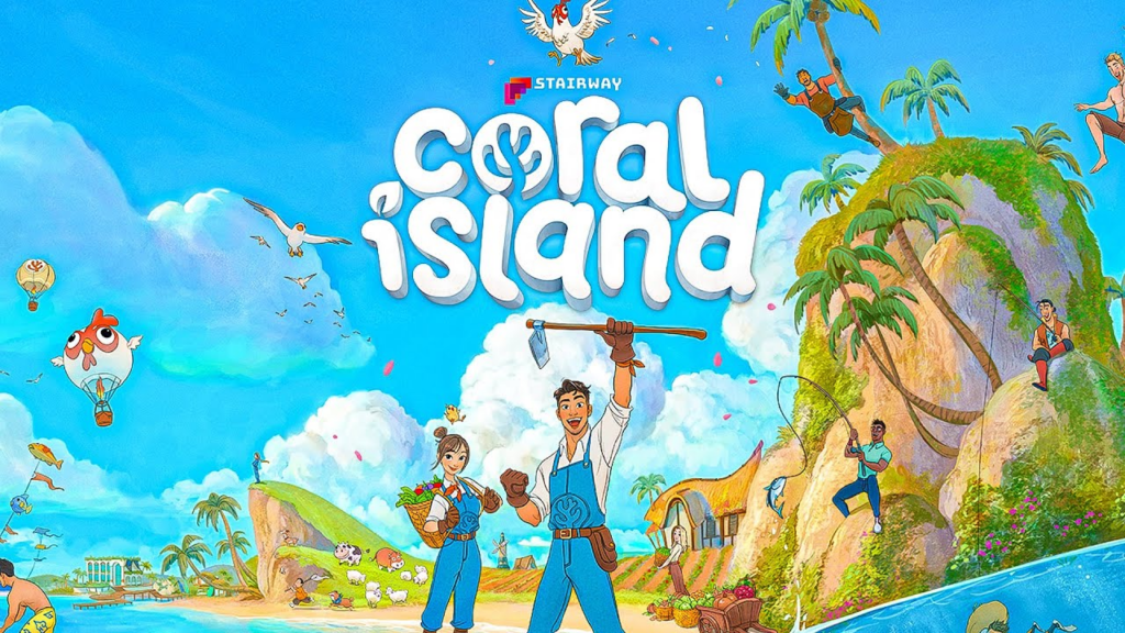 Coral island: descubra um paraíso tropical e construa sua própria comunidade. Imagem: steam