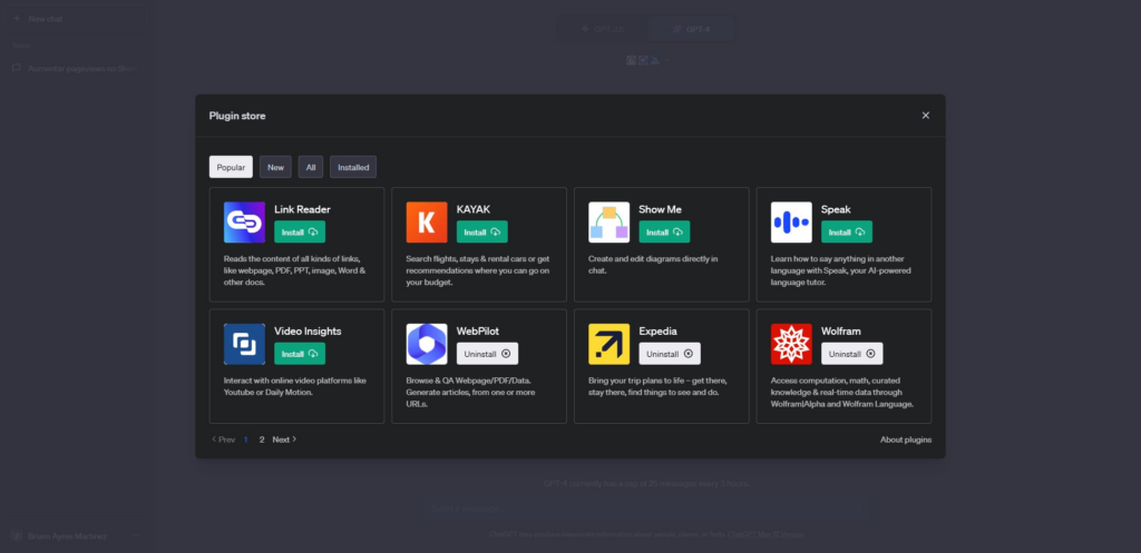 Como usar plugins no chatgpt Aprenda a usar plugins do chatgpt com o nosso tutorial! Imagem: bruno martinez, smt