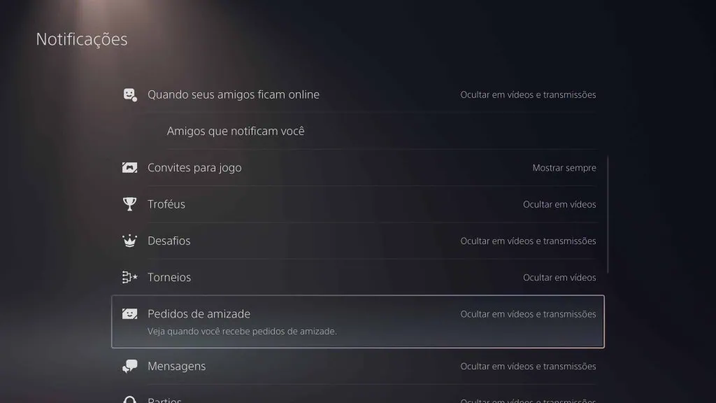Dicas e truques para você turbinar seu playstation 5 Imagem da tela do playstation 5
