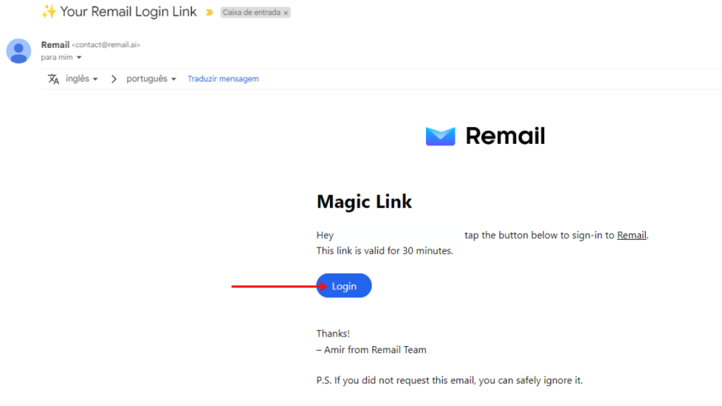 Remail é a inteligência artificial que escreve e-mails para você E-mail de confirmação do remail