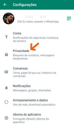 Como ficar invisível no whatsapp e remover o status de online Status de online tut 2 talt