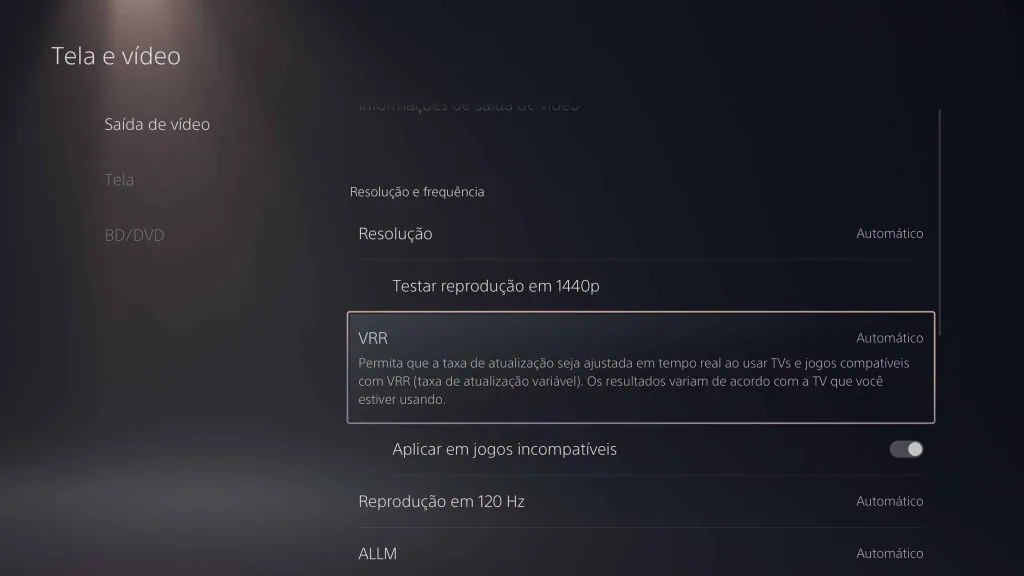 Dicas e truques para você turbinar seu playstation 5 Imagem da tela do playstation 5