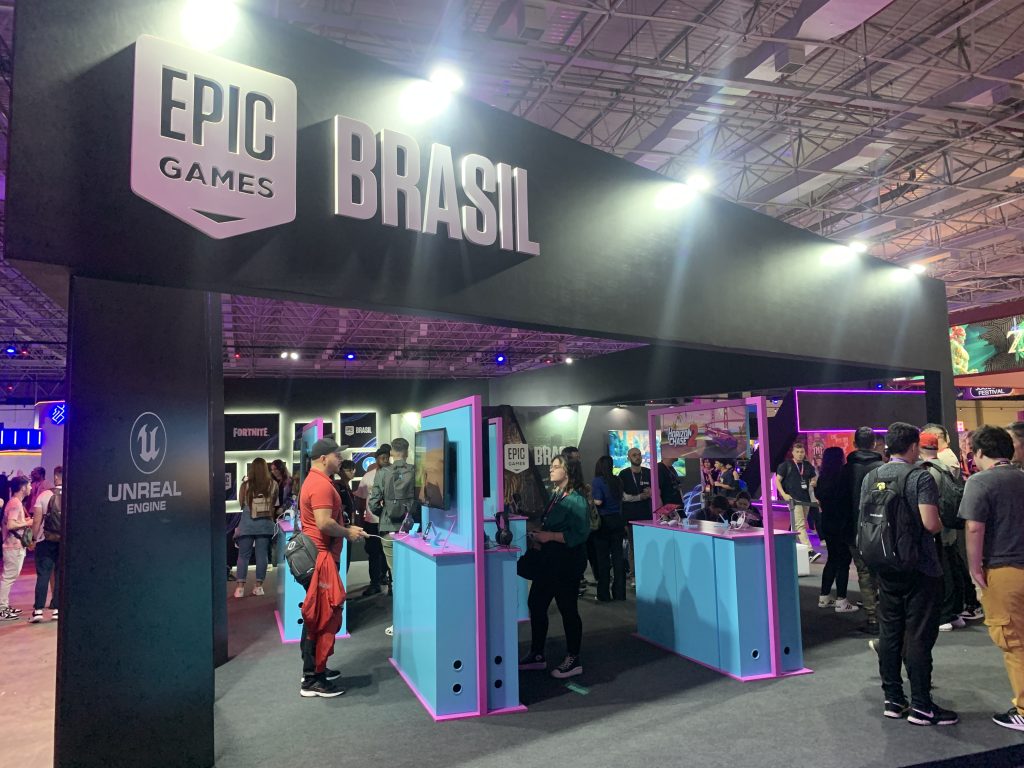 Foto do big festival 2023 - estande da epic games brasil enaltece o potencial gigantesco do unreal engine 5 (reprodução/renato reis)