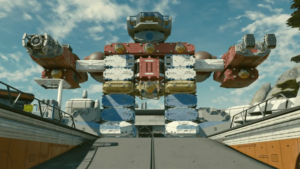 Starfield direct — это замечательные 45 минут. корабль в звездном поле