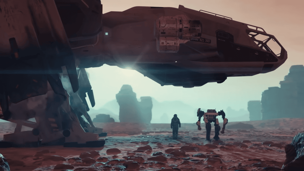 Starfield direct — это замечательные 45 минут. сцена звездного неба