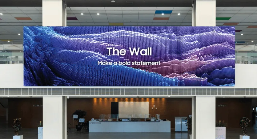 Entenda as telas micro led Samsung the wall display