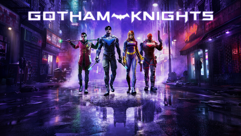 Gotham knights: assuma o papel dos heróis da dc comics, como batgirl, robin, nightwing e capuz vermelho, e proteja gotham city do caos em um jogo de ação e aventura repleto de combates empolgantes. Imagem: playstation