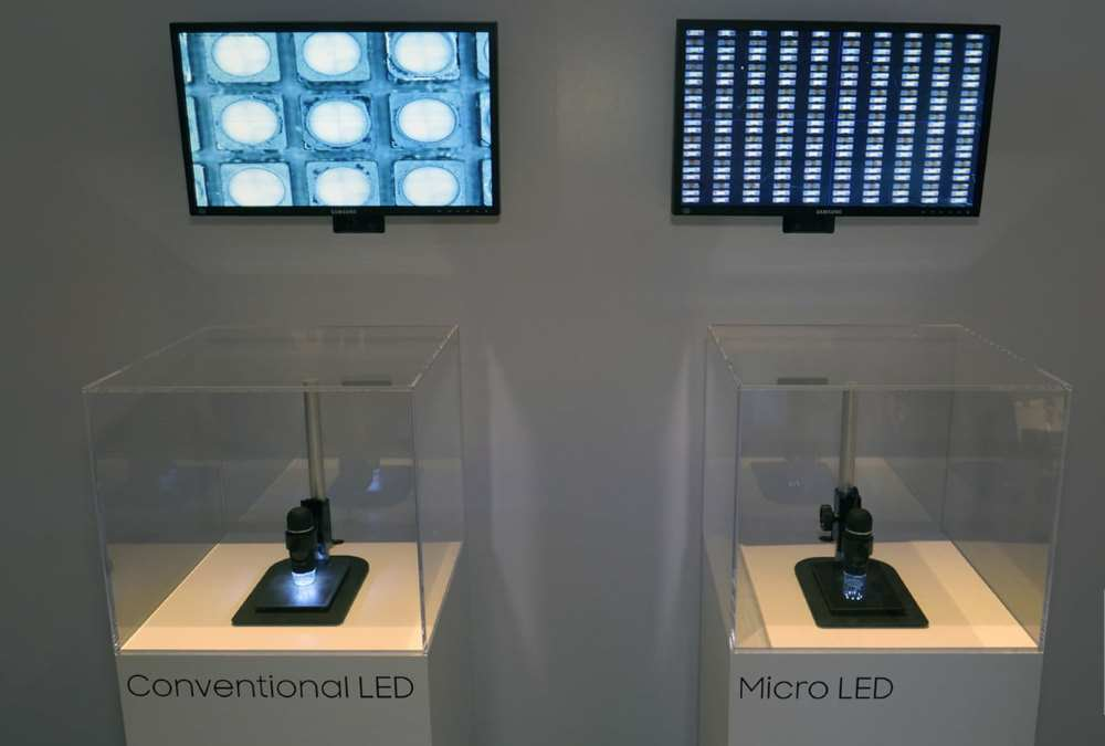 Micro led tem um consumo de energia menor quando comparado com outros tipos de displays, como o led convencional. Imagem: elettroamici