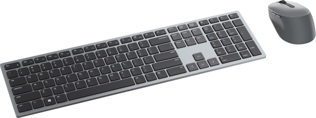O teclado e mouse oferecem uma solução conveniente para aqueles que procuram uma experiência de digitação e controle sem fio. Imagem: dell