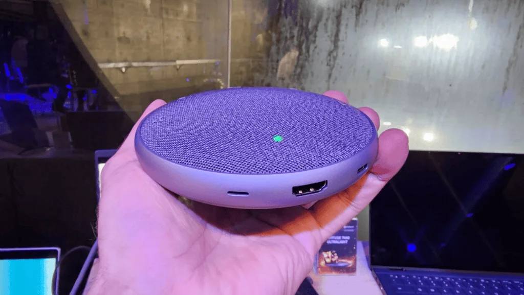 Dell lança notebooks e desktops corporativos com intel 13 no brasil O viva-voz mh3021p da dell se destaca como uma opção de qualidade para chamadas de conferência em movimento. Imagem: bruno martinez