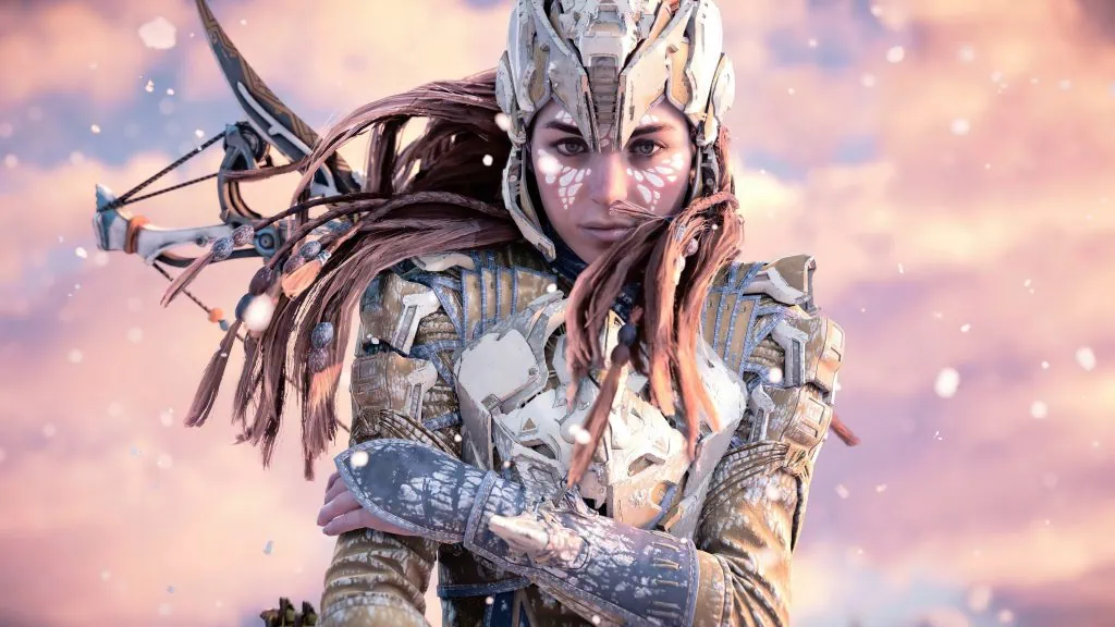 Top 30: personagens mais importantes do universo geek Imagem da aloy com uma armadura