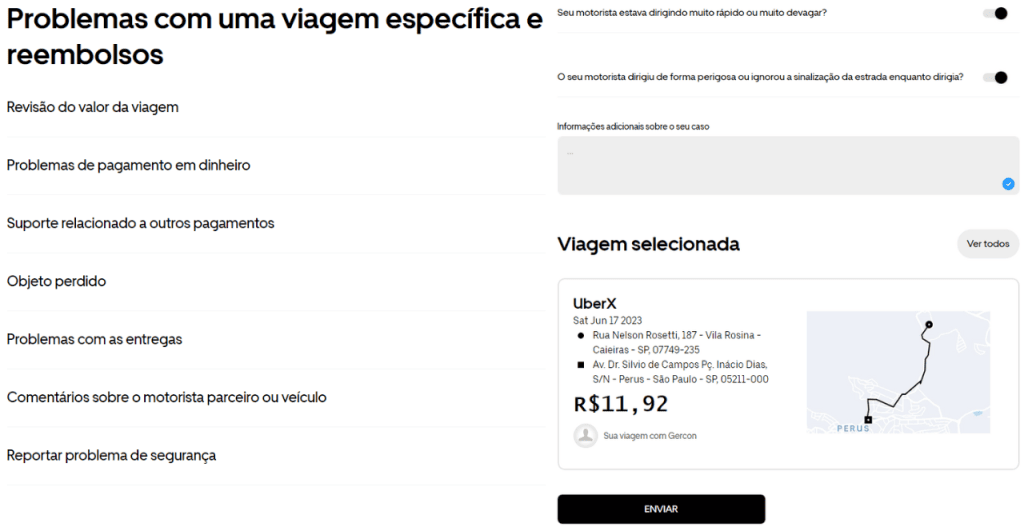 Cómo presentar una queja con Uber o denunciar a un conductor Página en línea para presentar una queja de Uber
