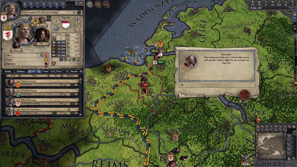 Crusader kings ii recebeu críticas positivas por sua jogabilidade profunda e sua atenção aos detalhes históricos