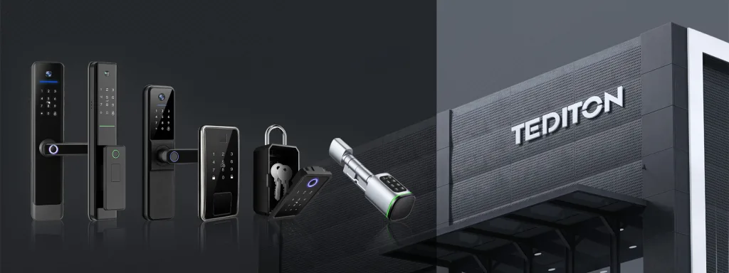 Fechadura inteligente tediton f7 tem câmera e cinco opções de acesso. Essa fechadura permite conversar com quem estiver do lado de fora sem a necessidade de abrir a fechadura