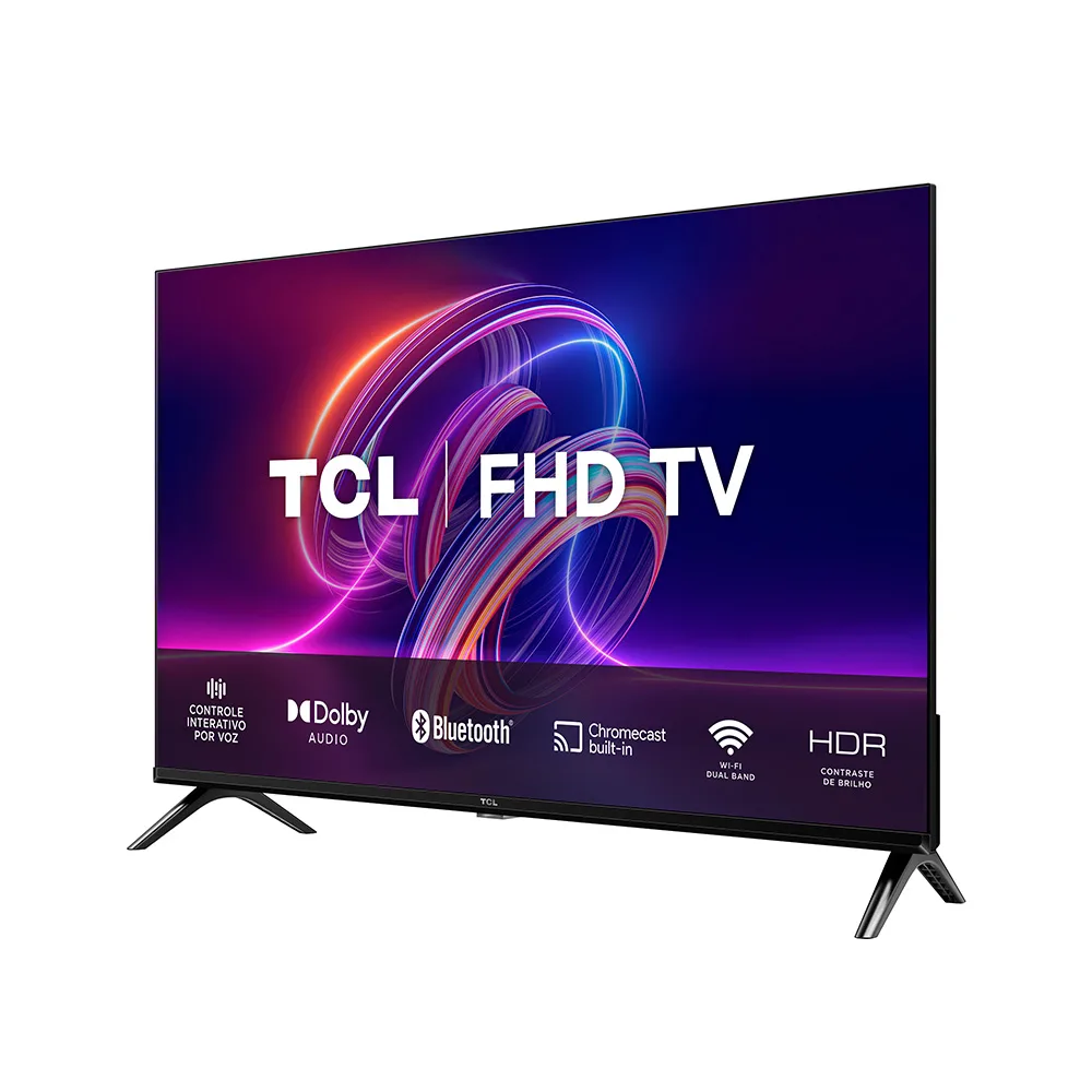 Disponível em três tamanhos diferentes, 32, 40 e 43 polegadas, essa tv se adapta às necessidades e preferências do usuário. Imagem: tcl