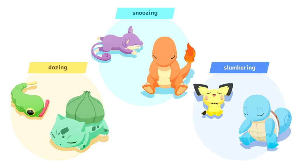 Pokémon dormindo