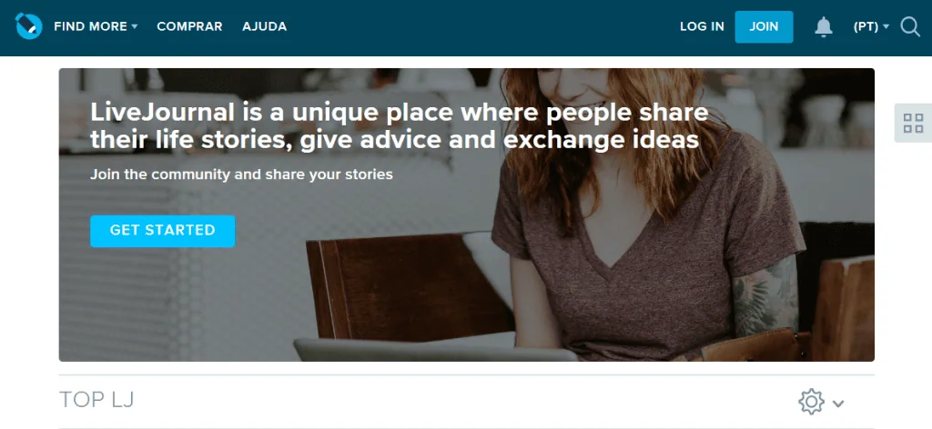 Todas as redes sociais que já morreram (1997 a 2023) Logo do livejournal