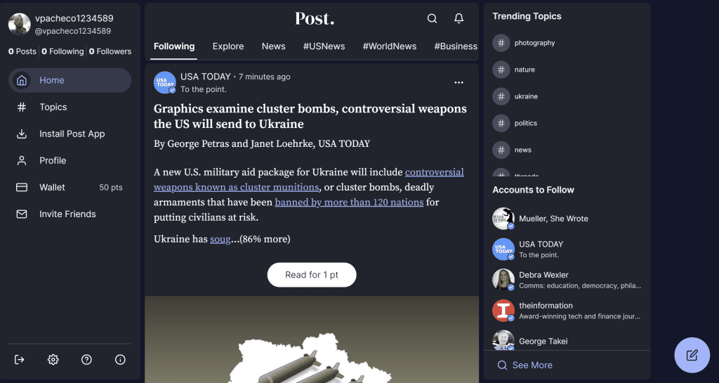 9 alternativas ao twitter que você pode testar gratuitamente Interface do post, uma das alternativas ao twitter