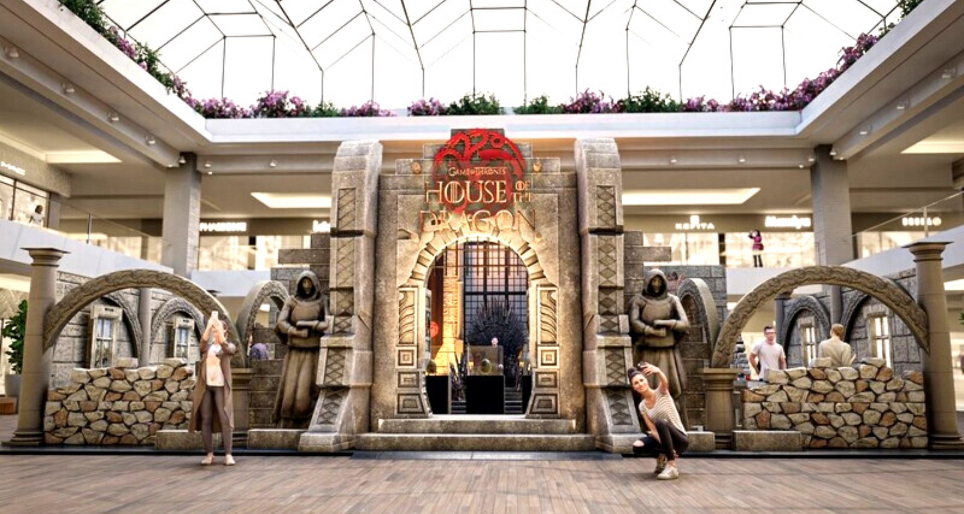 Exposição 'house of the dragon' traz westeros ao shopping itaquera em são paulo
