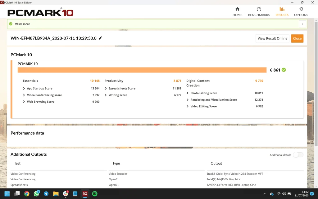 Review: galaxy book3 ultra é acerto potente da samsung Resultados do galaxy book3 ultra no pcmark10