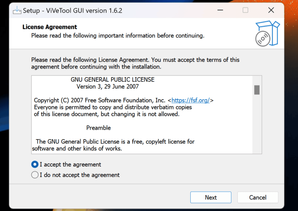Windows copilot ai: como ativar a nova inteligência artificial Tela de instalação do vivetool gui