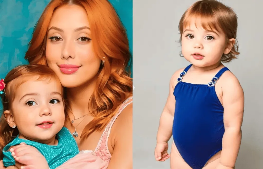 Veja como gerar sua foto com o "filtro de bebê ai", sensação no tiktok Exemplo de foto gerada de uma mulher e como seria seu bebê, com ai. Reprodução: exame.