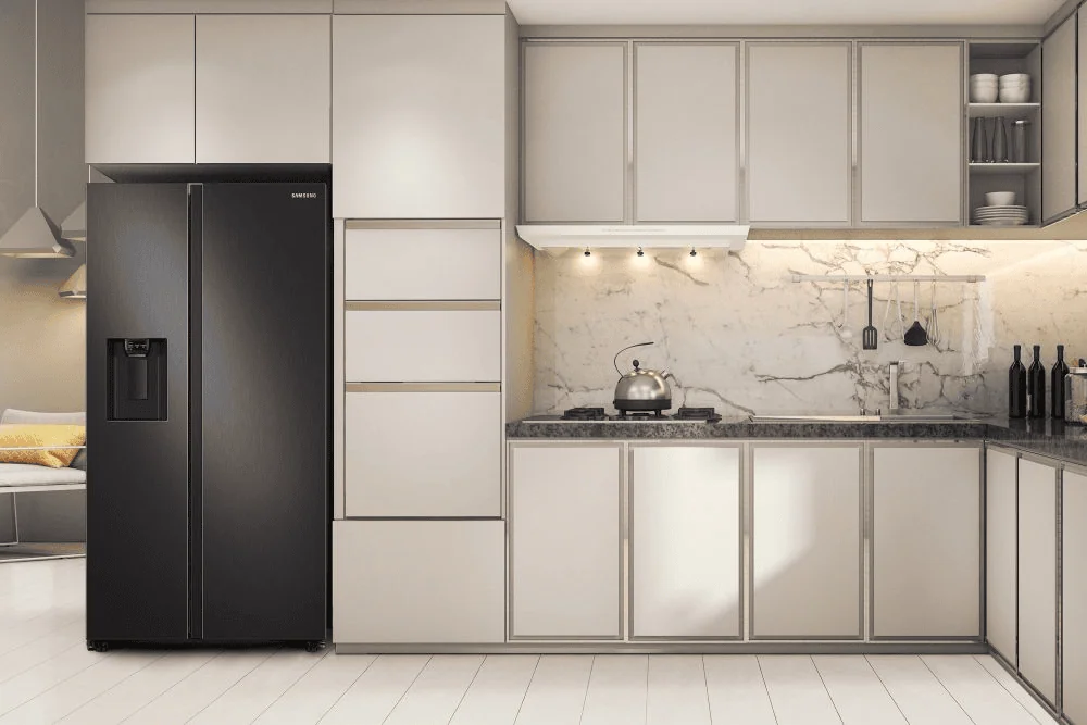 Samsung apresenta novas geladeiras black inox Geladeiras black inox t alt 1838