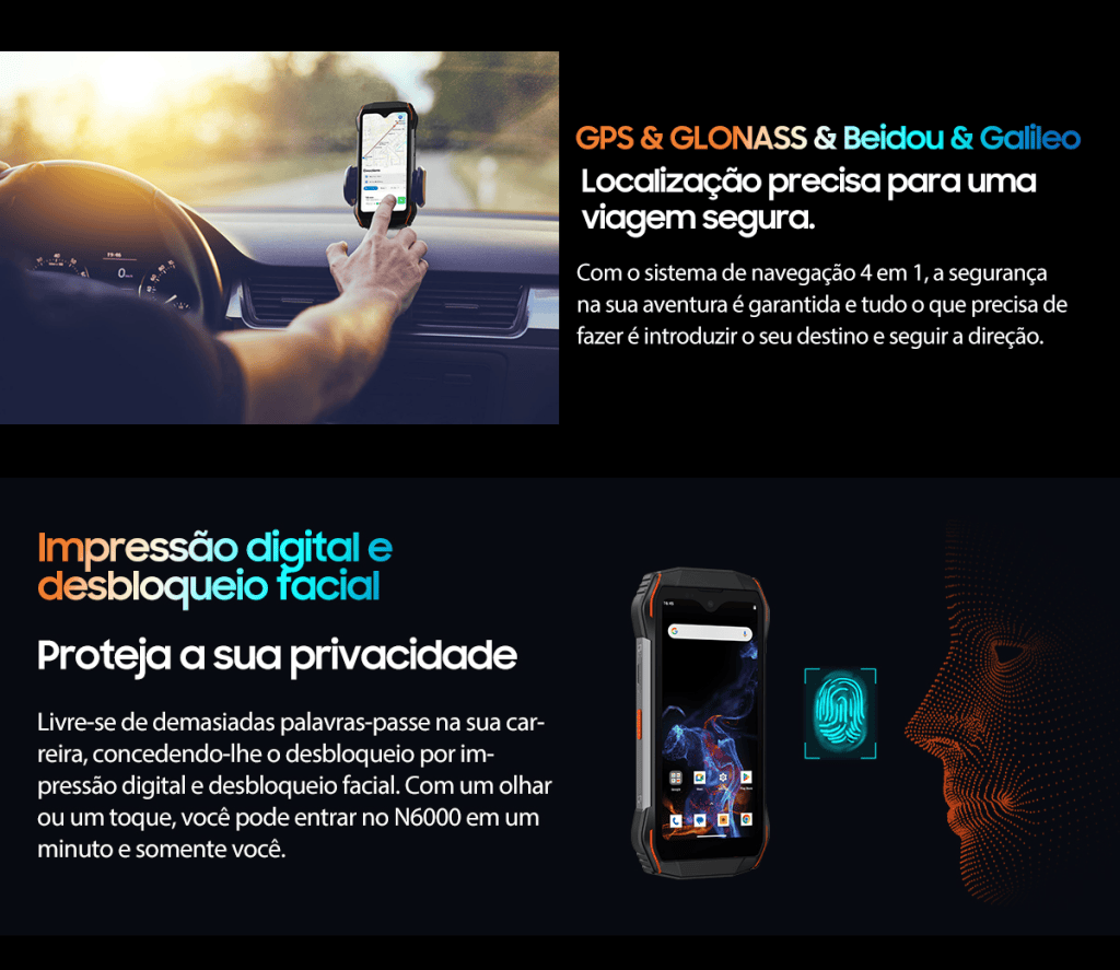 هاتف محمول Blackview n6000 ، مع ذاكرة وصول عشوائي (RAM) سعة 8 جيجابايت ، بأقل من 1 ريال برازيلي! إنه اختيار موثوق لتلبية احتياجات المستخدمين الحديثين. الصورة: بلاك فيو