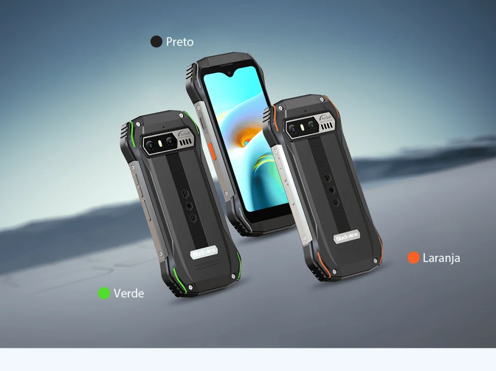 هاتف محمول Blackview n6000 ، مع ذاكرة وصول عشوائي (RAM) سعة 8 جيجابايت ، بأقل من 1 ريال برازيلي! الألوان المتاحة. الصورة: بلاك فيو