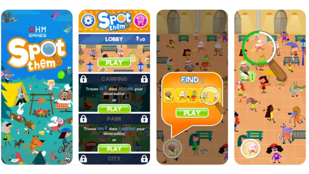 50 jogos de celular de graça para a criançada aprender e se divertir! Quem disse que esconde-esconde é coisa de criança? Com spot them! , adultos também vão se divertir procurando por esses personagens fofinhos