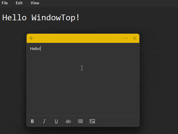 Com o windowtop você pode fixar janelas para que elas permaneçam visíveis em primeiro plano enquanto você trabalha em outras tarefas. Imagem: windowtop